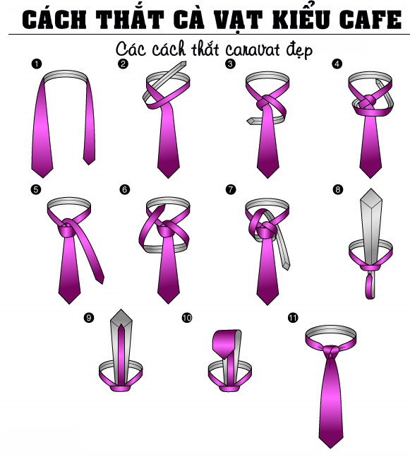 Thắt cà vạt kiểu Cafe