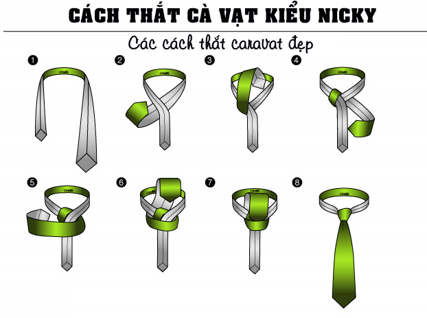 Thắt cà vạt kiểu Nicky