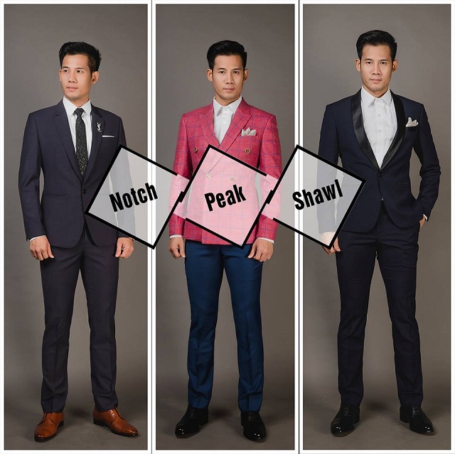 Các kiểu ve áo Suit Jacket