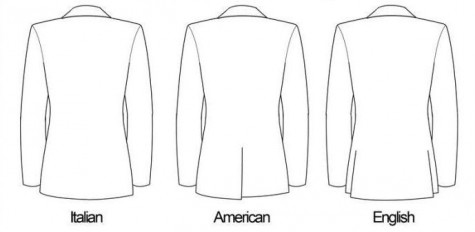 Kiểu xẻ lưng áo Suit