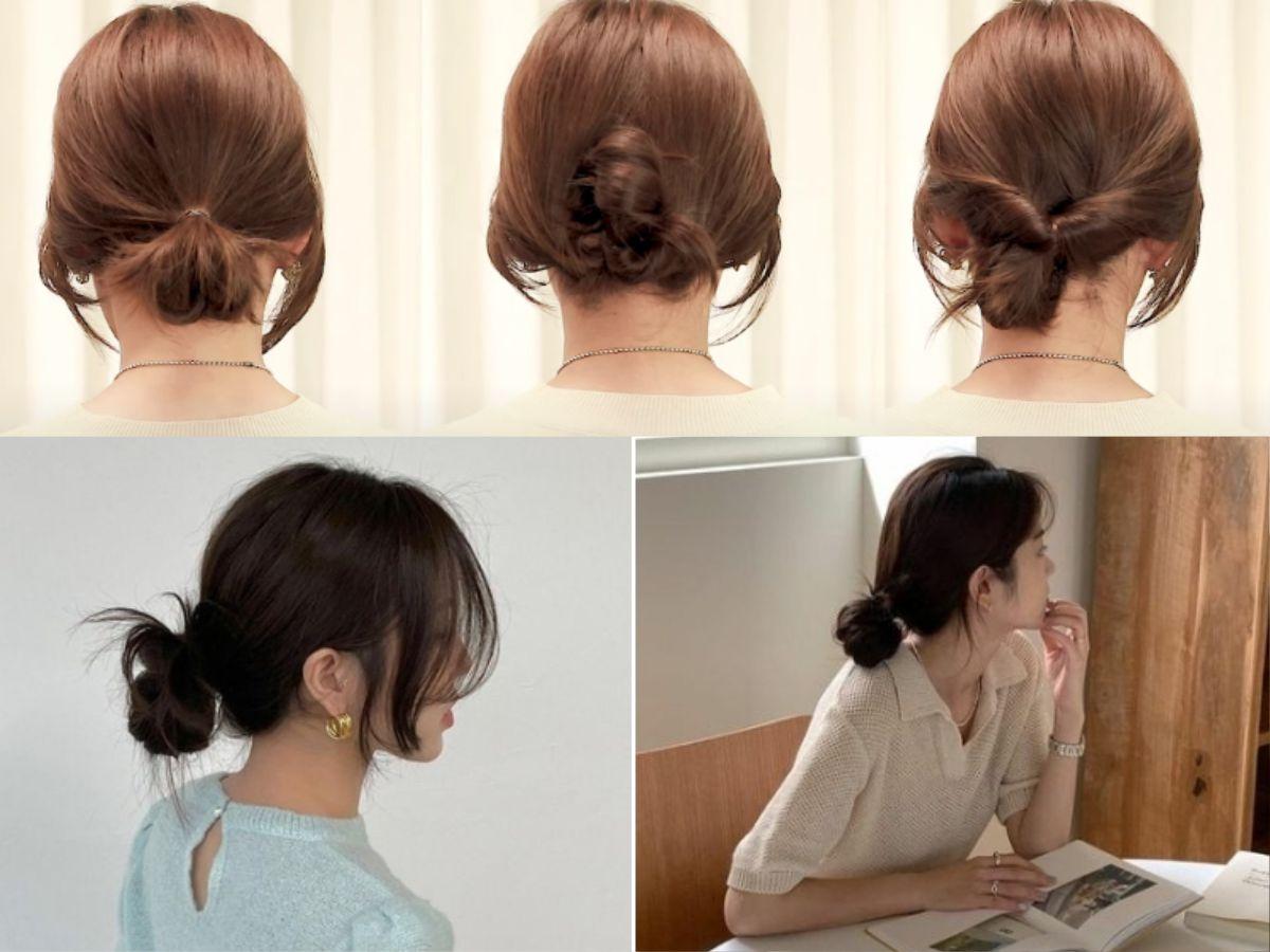 Búi thấp đánh rối nhẹ