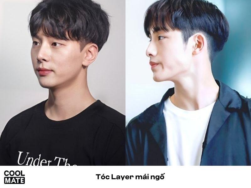 Tóc layer mái ngố nam