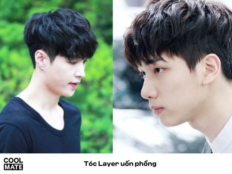 Tóc layer uốn phồng nam