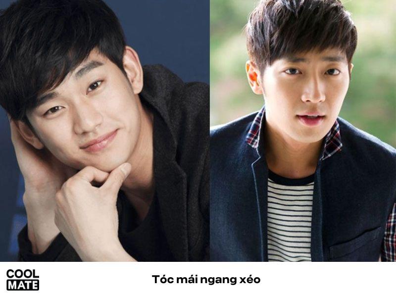 Tóc mái ngang xéo nam