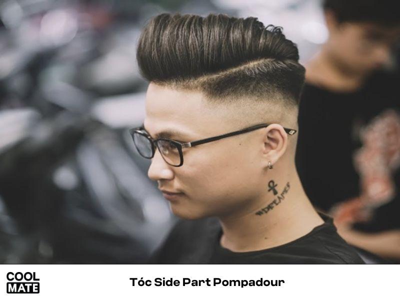 Side part Pompadour nam