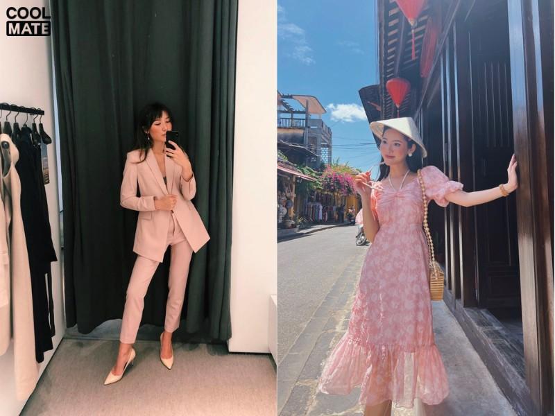 Hồng pastel trong thiết kế thời trang