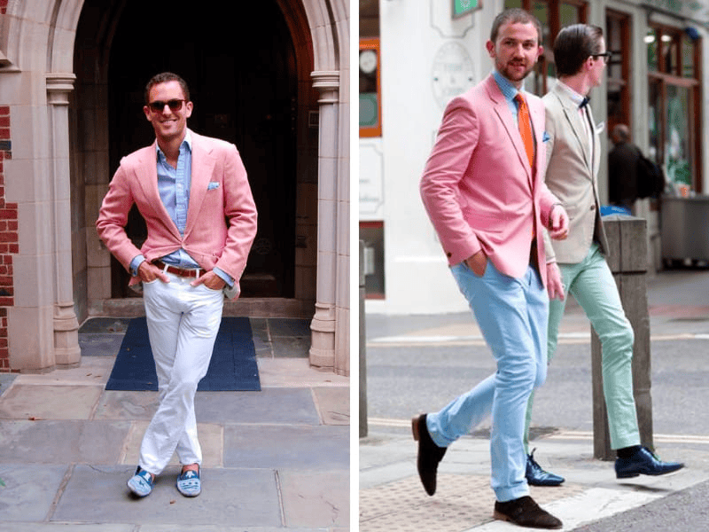 Phối hồng pastel với blue green pastel