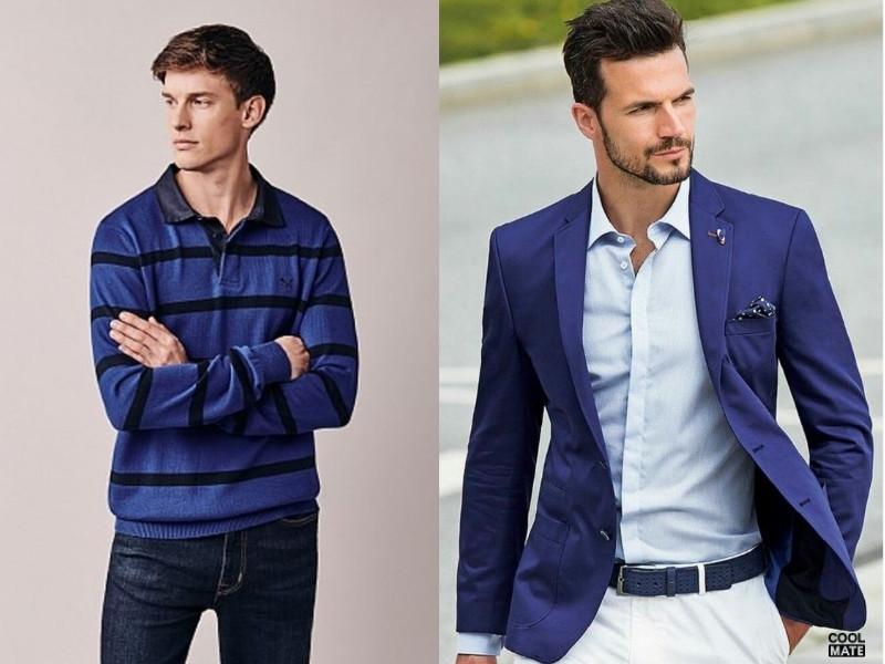 Phối màu xanh coban từ phụ kiện