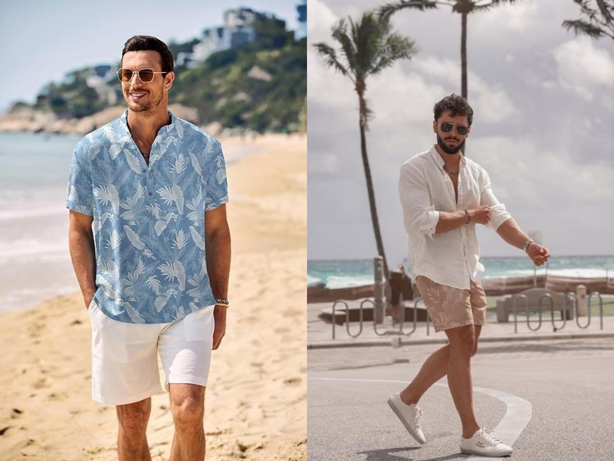 Màu sắc trang phục đi biển nam