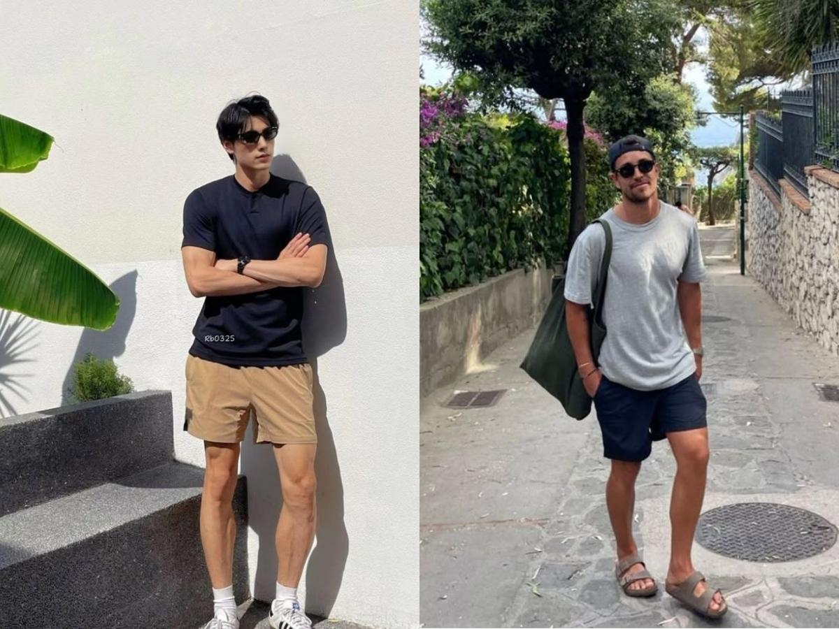 Áo thun quần short đi biển