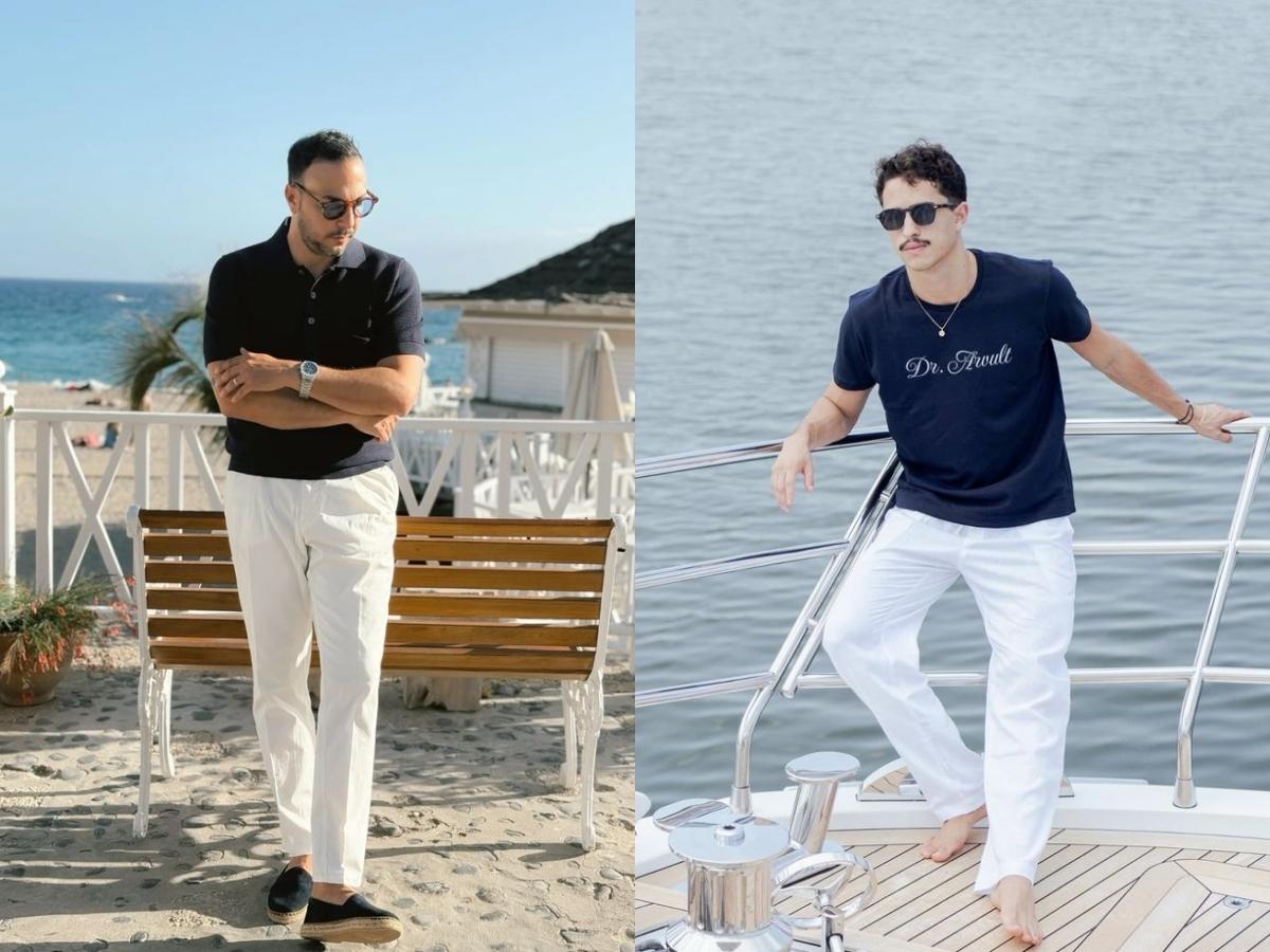 Quần linen đi biển nam