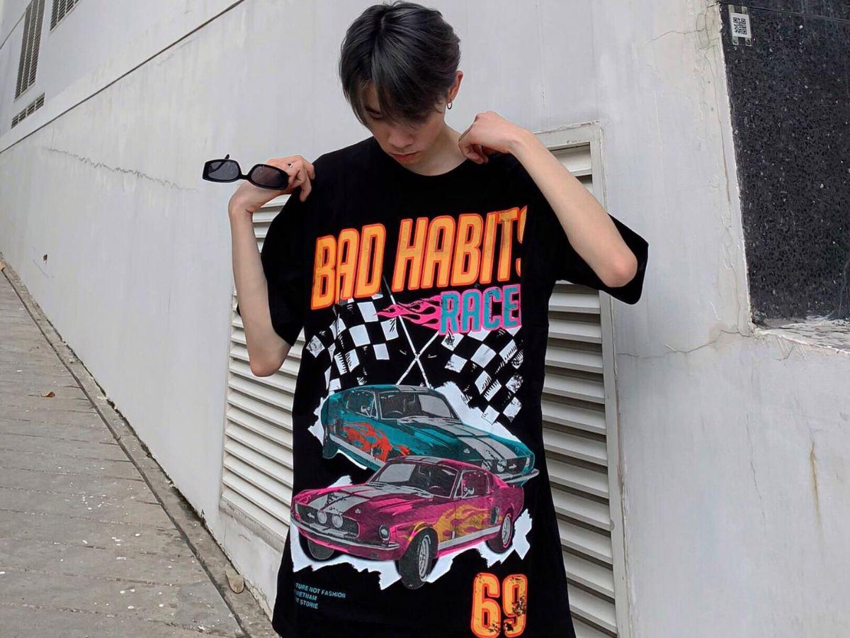 Áo thun local brand Bad Habits